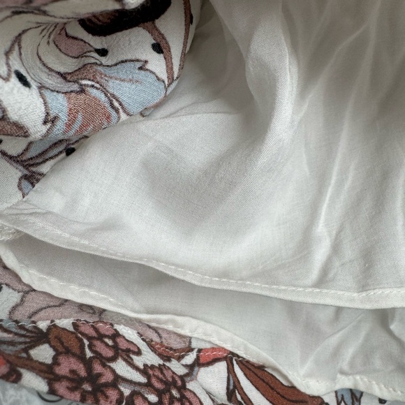 Maeve By Anthropologie Size 0 Women White Floral Lined Wrap Dress - Picture 8 of 11